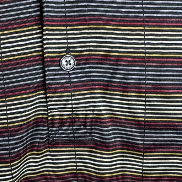 Greg Norman Play Dry Striped Golf Polo Shirt - Picture 3 of 8